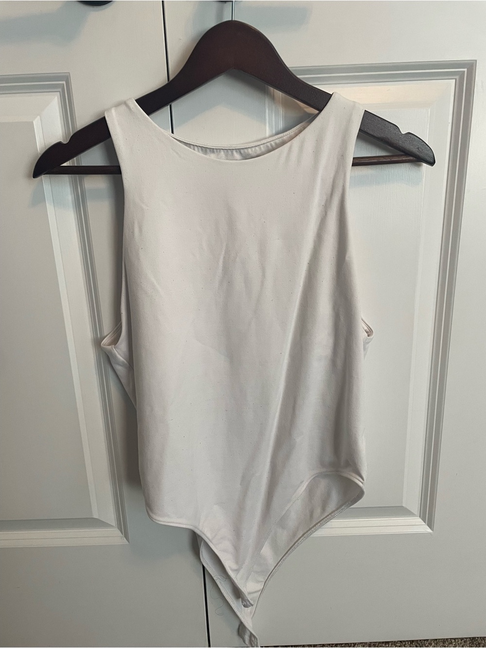 Zara White Sleeveless Bodysuit